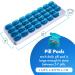 Monthly Pill Organizer - Pack of 2 | 31 Day Medication Holder with Removable Pods | Portable Pill Case for Daily Vitamins & Travel - Blue - Buy Online on GoSupps.com