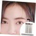 BIUDECO 9 sheets Eyebrow Sticker Artificial Hairlike Stickers Eyebrows Transfers False Imitation Shaping 21x14.7cm Brown - Buy Online on GoSupps.com