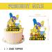 Simpsons Party Decorations 25 Pcs Simpsons Theme Cupcake Toppers for Girl and Boy Simpsons Birthday Party Supplies Cake Decoration - Buy Online on GoSupps.com