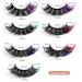 Fluffy Colored False Eyelashes | Voluminous Wispy Russian Strip Lashes in 7 Colors - Faux Mink D Curl - Buy Online on GoSupps.com