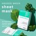 Enature Squeeze Green Watery Sheet Mask (10 Sheets) - Soothing & Moisturizing Face Mask for Sensitive Skin with Parsley & Kale Extract - Buy Online on GoSupps.com