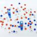 60PCS Red Blue White Star Nail Charms  3D Star Nail Gems Nail Art Jewels for Women DIY Patriotic Nails Decoration