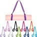 Leyndo 10 Pieces Adjustable Yoga Mat Strap Yoga Mat Sling Yoga Mat Carrier Exercise Mat Carrier for Carrying Large Mats, 10 Colors, No Mat Included