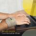 BraceUP Wrist Compression Strap & Wrap for Tendonitis Tennis Gym Workout - Adjustable One Size (Black) - 1 PC - Buy Online on GoSupps.com