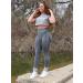 OQQ Women's Butt Lifting Yoga Leggings | High Waist Tummy Control | Ruched Booty Pants - Buy Online on GoSupps.com