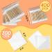 Shop 700 PCs Nail Polish Remover Set | 300 Lint Free Wipes & 400 Bamboo Cotton Swabs - Ideal for Manicures Pedicures & Makeup Removal - Buy Online on GoSupps.com