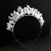 amangul Bridal Leaf Crowns Headband Bridal Pearls Tiaras Headpiece for Wedding Prom Festival Bridesmaid Hair Accessory(Leaf Silver) - Buy Online on GoSupps.com