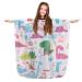 Faletony children haircuts cloak hairdresser cutting with adjustable snap lock waterproof hair cutting hair cutting pattern styling shampoo salon cloak color colored dinosaurs