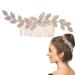 Wedding Hair Comb - Design Bridal Hair Piece Bridal Hair Clip Wedding Hair Comb Leaves Hair Piece Head Pieces Gold