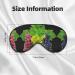 SSIMOO Grape Print Ultra-Soft Light-Blocking Eye Mask - Optimal Comfort for Restful Sleep | International Shipping_AVAILABLE - Buy Online on GoSupps.com