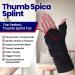 Thumb Spica Splint Wrist Brace - Support for Sprains, Tendinosis, De Quervain's, Tenosynovitis, Fractures - Hand Brace for Carpal Tunnel - Right Small/Medium - Buy Online on GoSupps.com