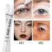 Matte Glitter White Eyeshadow Stick-2Pcs Waterproof Long Lasting Matte Shimmer Metallic Eye Shadow Eye Liner Crayon Automatic Makeup Pencil Cream Eye Highlighter Brightener Pen Highly Pigmented- 01+02 01#+02# - Buy Online on GoSupps.com