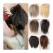 Messy Bun Hair Piece for Women Synthetic Hair Bun Extensions Messy Fluffy Straight Hair Elastic Band Chignon Scrunchy Wrap Updo False Hair Pieces for Women Fake Hair Accessories for Women Girls 18t10-2