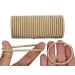 12 PCS BEIGE Elastic Hair Bands 3mm Elastic Hair Ties Ponytail Holders Bulk Hair Ties No Metal Gentle Elastics for Women Men Girls Kids (BEIGE) - A2THIBEI