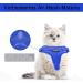 Supet Cat Dishes & Leash Set - Blue Swinging Kitten Harness with Reflective Stripes | Universal Fit for Cats/Puppies (44.5-49.5 cm) - Buy Online on GoSupps.com
