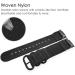 Abanen Nylon Bands for Fitbit Charge 5 - Quick Dry Woven Nylon Strap | Stainless Steel Clasp | Adjustable for Men and Women - Black - Buy Online on GoSupps.com
