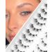 Veleasha Fluffy Wispy Faux Mink Eyelashes - 10 Pairs Criss-Cross False Lashes for Fox Eye Look | International Shipping Available - Buy Online on GoSupps.com