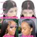 Iris Queen 13x4 HD Straight Lace Front Human Hair Wig 20 Inch - 180 Density, Pre Plucked with Baby Hair, 10A Transparent Lace, Bleached Knots - Natural Black for Black Women - Buy Online on GoSupps.com