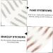 FRCOLOR Eyebrow Sticker Decor 8 Sheets Imitation Eco Eyebrow Sticker Waterproof Makeup Eyebrow Sticker 6d Cosmetic Applique - Buy Online on GoSupps.com
