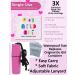 GoGirl Female Urination Device Lavender - Waterproof & Portable with LA Fresh Feminine Wipes - Includes Tote Holder & Zip Baggies (Pink Tote) - Buy Online on GoSupps.com