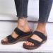 Lausiuoe Women's Orthotic Arch Support Walking Sandals - Size 8.5 Black - Buy Online on GoSupps.com