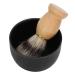 Skin -friendly stainless steel and amboyna practical shaving soap shell men shaving brushes compact and portable for hairdressing salon beauty salon man household