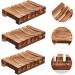 Amosfun 6 Pcs Wooden Soap Dish Coaster Holder Sink Sponge Holders Wooden Stand Toilet Soap Shower Soap Dish Wood Soap Case Shower Rod Holders Sponge Soap Sponge Sink Holder Hollow Soap Box - Buy Online on GoSupps.com