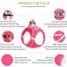 Adjustable Reflective Dog Harness for Small Dogs - Breathable Anti-Train Design Ideal for Walking & Running | Heele - Rose Red (1 Pack) - Buy Online on GoSupps.com