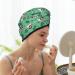Hair Towel Wrap | Quick-Dry Hair Drying Turban with Button - Christmas French Bulldog Design - Buy Online on GoSupps.com