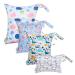 MIXIDON Wet Bag Waterproof Wet Dry Bag for Swimsuits Cloth Nappy Wet Bag Outdoor Organiser Bag for Baby Items Wet Dry Clothes Bag Pattern 3