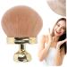 Tanning Brush Oval Self Fake Tan Brush 2.8" Dia. Large Tan Brush Kabuki Brush Powder Brush for Makeup Legs Arms Face Body(Gold)