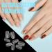 Tomicca Short Coffin Nail Tips - 360 Pcs Soft Gel Full Cover Pre-Shaped Matt Art - 15 Sizes for Perfect Gel Nails - Buy Online on GoSupps.com