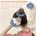 5 Pieces Of Hair Ties 3 Pieces Of Hair Clips Women'S Hair Ties Plaid And Polka Dot Hair Ties Blue Plaid Hair Accessories Ponytail Hair Accessories Fluffy And Cute Hair Ties - Buy Online on GoSupps.com
