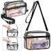 Octdient Transparent Concert Bag for Women | PVC Waterproof Stadium Shoulder Bag with Adjustable Strap | Ideal for Money Exchange - Buy Online on GoSupps.com