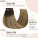 FSHINE Clip-In Extensions | 60cm Balayage Medium Brown & Platinum Blonde | 120g Real Hair | 7 Pieces for Women - Buy Online on GoSupps.com