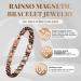 Rainso Pure Titanium Magnetic Bracelet for Women - Arthritis Pain Relief Adjustable Love Design Comes in Gift Box - Buy Online on GoSupps.com