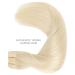 Buy 45cm 90g Platinum Blonde Remy Hair Extensions - Real Hair Weft for Sew-In - Buy Online on GoSupps.com