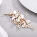 Chargances Wedding Gold Crystal Flower Hair Comb for Women Bridal Rhinesrone Hair Side Comb Fashion Flower Hair Vine Comb Rhinesotne Bride Wedding Prom Flower Girl Hair Accessories (Gold) - Buy Online on GoSupps.com