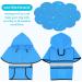 Buy Weesiber Reflective Waterproof Dog Rain Coat | Adjustable Pet Jacket Light Dog Smell Poncho with Hood for All Dog Sizes - Large Blue - Buy Online on GoSupps.com