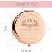 30th Birthday Stainless Steel Makeup Mirror - Engraved Compact Cosmetic Mirror in Rose Gold - Unique Gift for Women with Gift Box - Buy Online on GoSupps.com