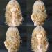 TIREOW Blonde Wavy Curly Long Wig for Women - Heat Resistant Fiber Costume Party Wig - International Shipping Available - Buy Online on GoSupps.com