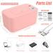 Adjustable Baby Wipe Warmer | USB Rechargeable | Prevent Dry Wipes | Pink - Buy Online on GoSupps.com