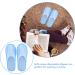 Milists Disposable Couple Slippers - Slipproof Spa & Home Shoes for Guests - Universal Gray & Blue - Ideal for Hotels Saunas & Massage - Buy Online on GoSupps.com
