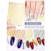Ebanku 17 Sheets Strip Line Nail Stickers - 3D Fluorescent Laser Gold Nail Decals for Women - Nail Art Design Decoration - Buy Online on GoSupps.com