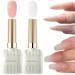 Jelly Gel Nail Polish Set Milky White and Nude UV Gel Nail Polish 15ML Each Translucent Nude Builder Gel For Nails Jelly Gel Polish Varnish Kit for French Manicure DIY(Nude & Milky White)