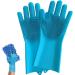 Dishwashing Gloves Reusable Brush Scrubber Gloves - Waterproof Household Cleaning Tools for Shower Room Car Cleaning Pet Care Clothes Quilt Umifica - Buy Online on GoSupps.com