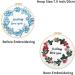 Embroidery Starter Kit with Hoops - Floral Wreath Pattern for Adults - Needlepoint Kit-4 - Buy Online on GoSupps.com
