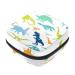 Original dino dinosaurs pattern sanitary napkins storage bag menstruation pad bag pocket portable menstrual cup pocket with zipper for teen girls women women women