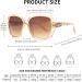 Shop JM Bifocal Reading Sunglasses for Women - Oversized Square UV400 Protection - Stylish Outdoor Sun Readers +2.5 Lens - Buy Online on GoSupps.com