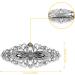 GLADFRESIT Hair Clips Vintage Silver Barrette Crystal Large Accessory Decorations Bridal Rhinestone Pearl Hairclip Pin for Women Girls Ladies Wedding Party Gift - Buy Online on GoSupps.com